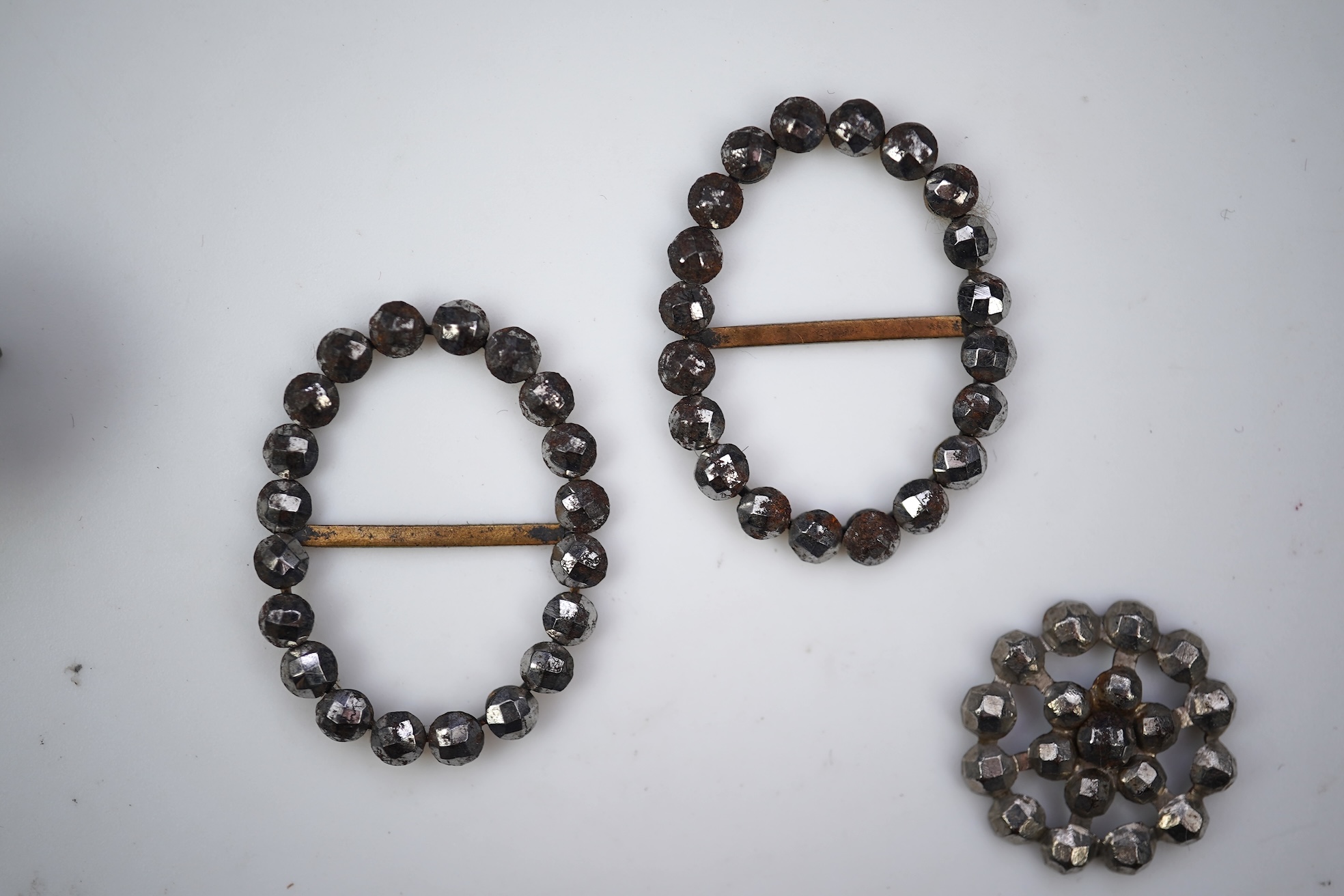 A group of cut steel jewels, 19th century